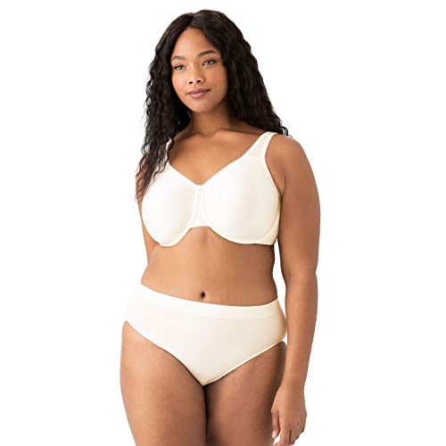 Wacoal Women's Basic Beauty Unlined Full Figure Underwire Bra, Ivory, 36C - Image 2