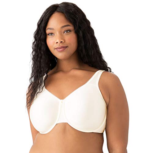 Wacoal Women's Basic Beauty Unlined Full Figure Underwire Bra, Ivory, 36C - Image 3