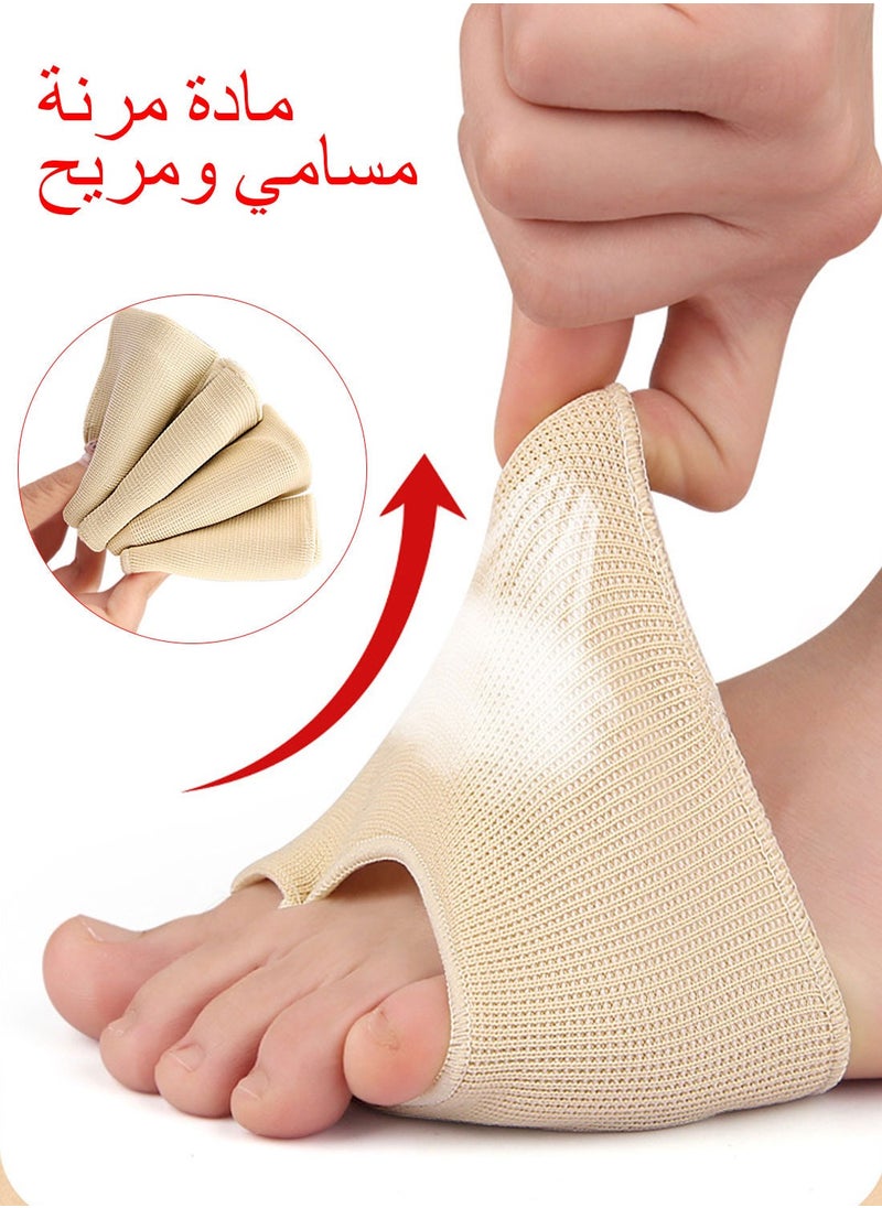 Syarme - Metatarsal Pads for Men and Women, 1 Pairs Foot Cushion Pads, Ball of Foot Cushion, Gel Sleeves Cushions Pad, Fabric Soft Socks, Foot Pain Relief Cushions for Sesamoiditis, Metatarsalgia, Neuroma L - Image 1