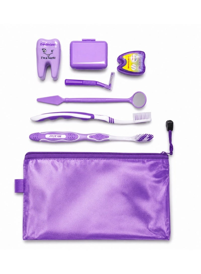 8-Piece Orthodontic Cleaning Set, Teeth Whitening, Interdental Brushes - Image 2