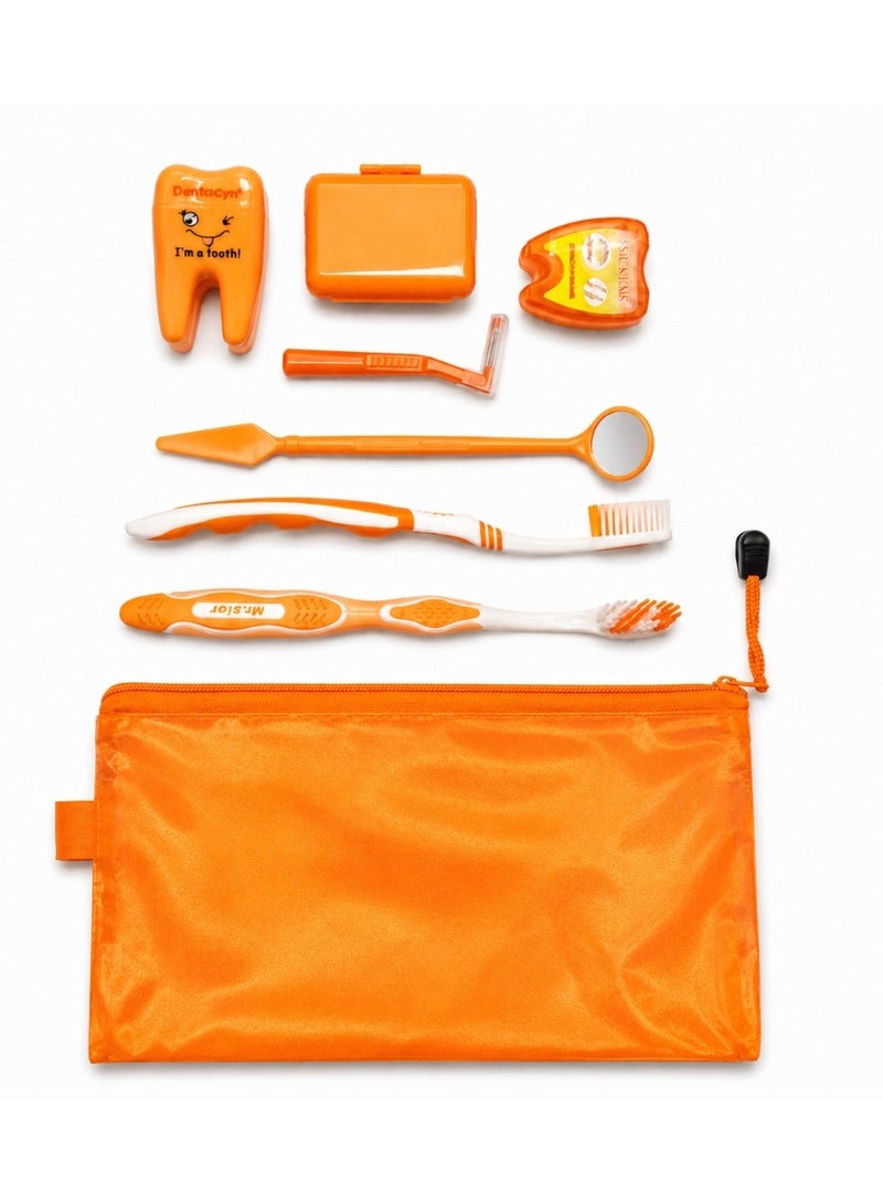 8-Piece Orthodontic Cleaning Set, Teeth Whitening, Interdental Brushes - Image 3