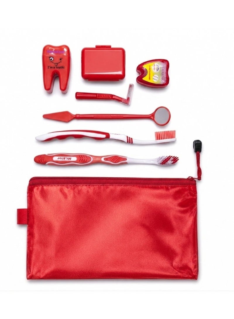 8-Piece Orthodontic Cleaning Set, Teeth Whitening, Interdental Brushes - Image 1