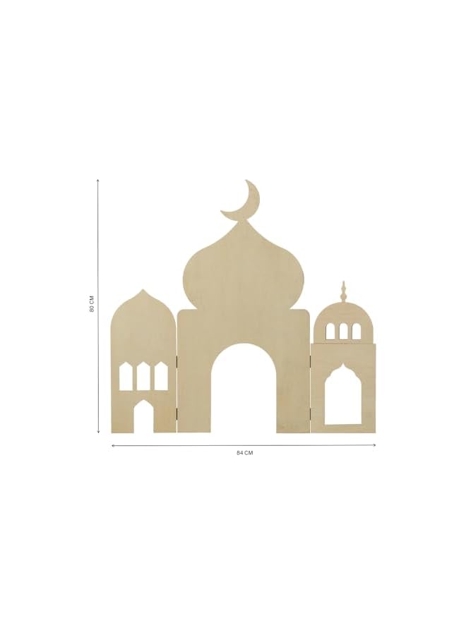 The Bros My Wooden Pop Up Masjid | Home Decoration | Eid, Ramadan Decoration | For Daily Prayer in Prayer Rooms | Mosque Shaped | Durable | Eco-Friendly | Islamic Themed - Image 5