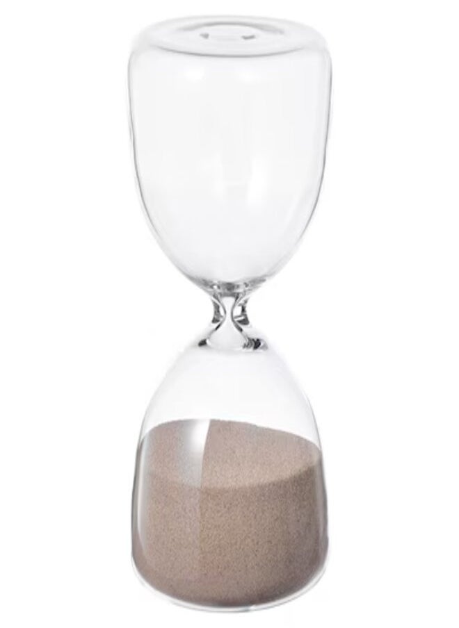 Decorative Hourglass Clear Glass Sand 15 Cm  - Image 2