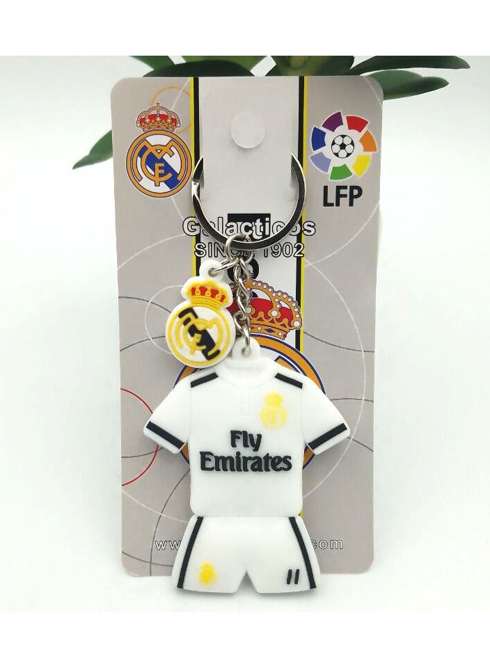 Generic Real Madrid Have Messi Neymar Levan Haaland Jersey Keychain PVC Soft Rubber Keychain Pendant