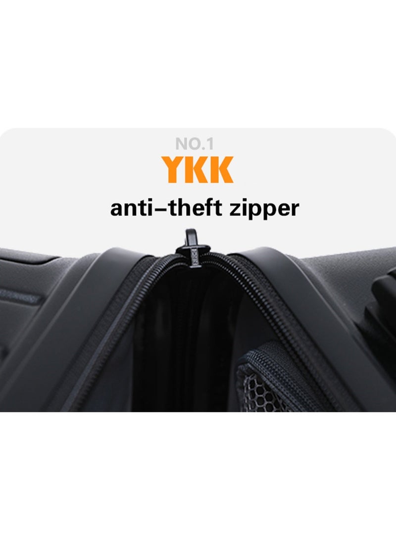 LIGHTGO 7610 22“+29” 2pcs set luggage ，black color suitcase ，PC Suitcase， Trunk case， check in luggage with TSA travel case - Image 3