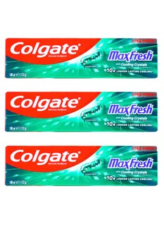 Colgate Pack Of 3 Max Fresh Clean Mint Toothpaste 100ml