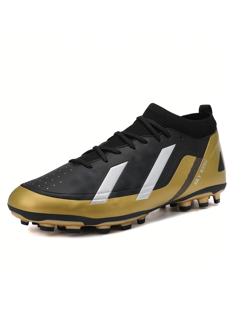 SKY WING Unisex Soccer Cleats Lightweight Lacing System FG Sole Multi-Color face Men And Women Football Shoes with Ankle Support for Beginners to Advanced Players - Image 2