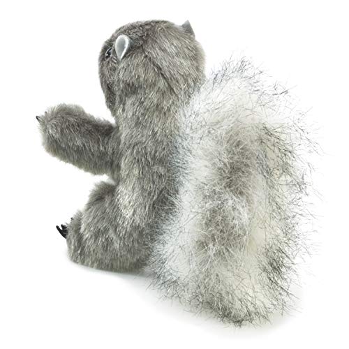 Folkmanis Mini Gray Squirrel Finger Puppet, 1 EA - Image 2