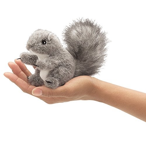 Folkmanis Mini Gray Squirrel Finger Puppet, 1 EA - Image 4