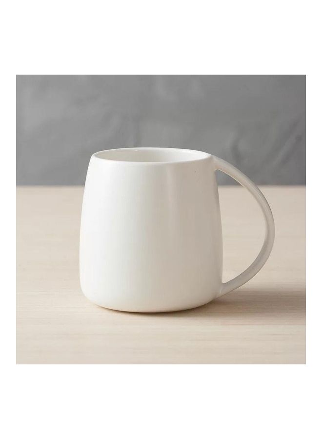 NIBEMINENT Ceramic Cup White 380ml - Image 3