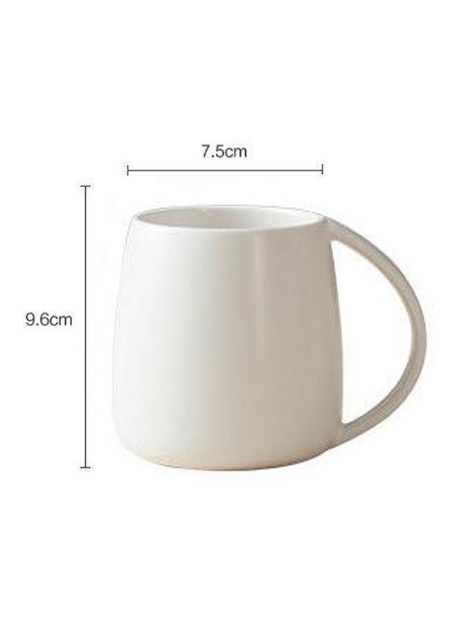 NIBEMINENT Ceramic Cup White 380ml - Image 2