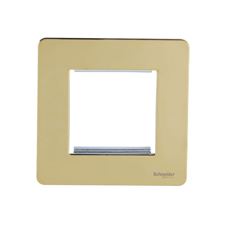 Schneider Electric GU8460-PB 2-Gang Screwless Modular Plate - Image 1