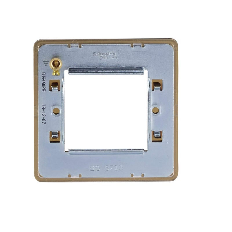 Schneider Electric GU8460-PB 2-Gang Screwless Modular Plate - Image 4