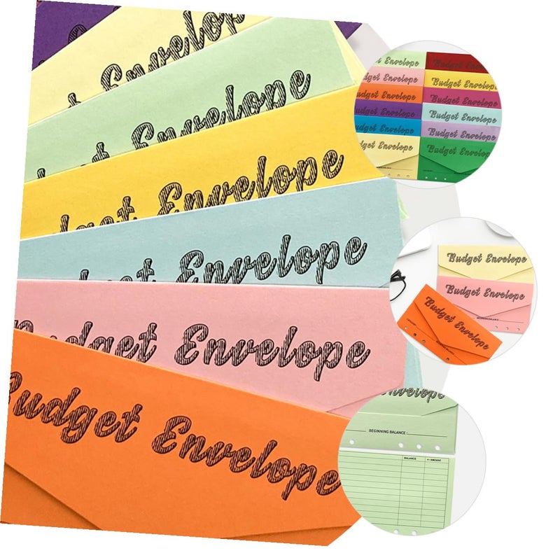 24pcs Sulfur Paper Cash Envelopes 12 Colors For Money Management Budgeting System - Image 5
