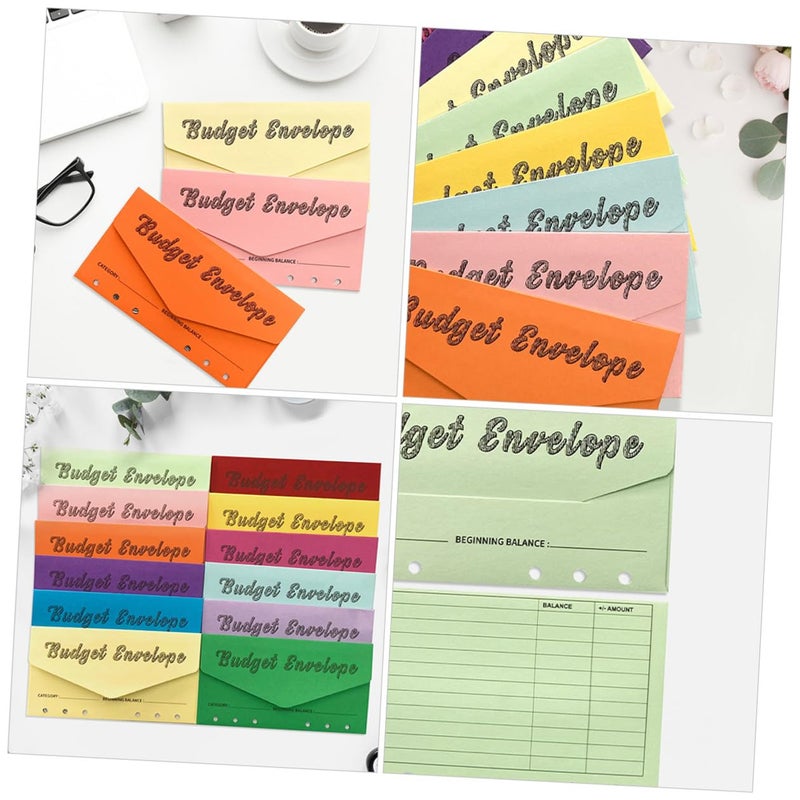 24pcs Sulfur Paper Cash Envelopes 12 Colors For Money Management Budgeting System - Image 4