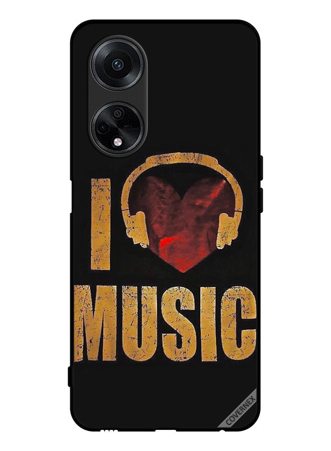 Covernex Protective Case Cover For Oppo A1 5G Vintage I Love Music - Image 1