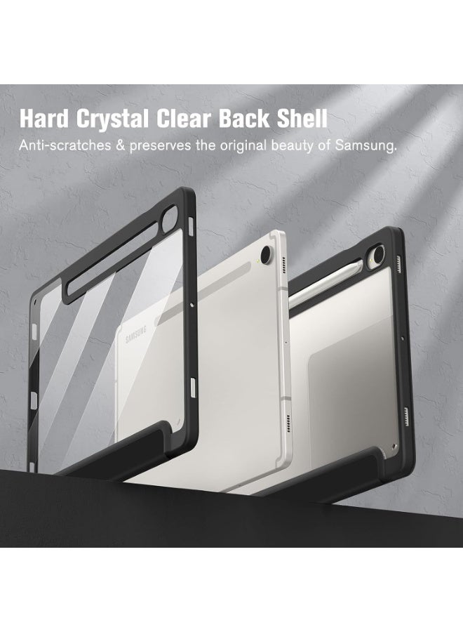 Y-Type Folio Case for Samsung Galaxy Tab S10 FE Plus 13.1 Inch with Pencil Holder, Hybrid Cover for Samsung Tab S10 FE Plus 13.1 inch, Support Auto Wake/Sleep - (Black) - Image 3