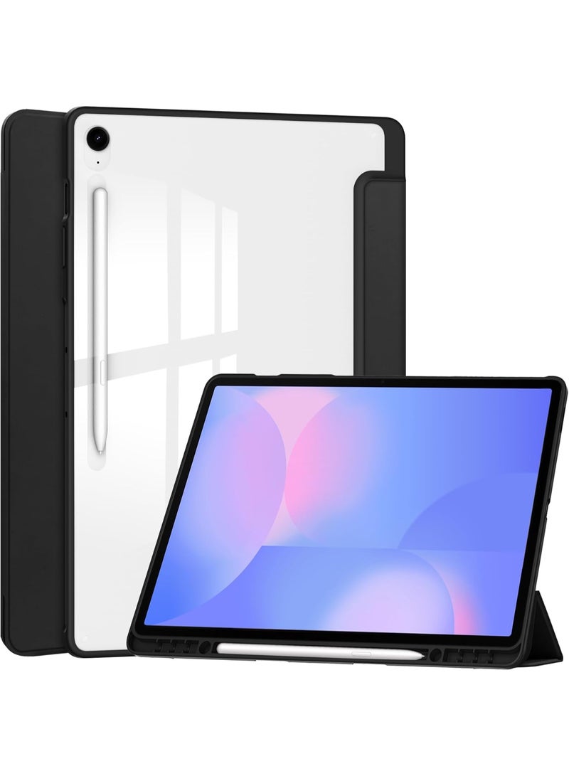 Y-Type Folio Case for Samsung Galaxy Tab S10 FE Plus 13.1 Inch with Pencil Holder, Hybrid Cover for Samsung Tab S10 FE Plus 13.1 inch, Support Auto Wake/Sleep - (Black) - Image 1