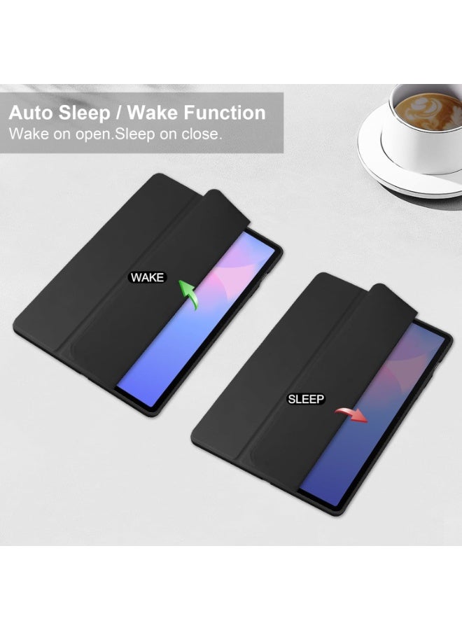 Y-Type Folio Case for Samsung Galaxy Tab S10 FE Plus 13.1 Inch with Pencil Holder, Hybrid Cover for Samsung Tab S10 FE Plus 13.1 inch, Support Auto Wake/Sleep - (Black) - Image 4