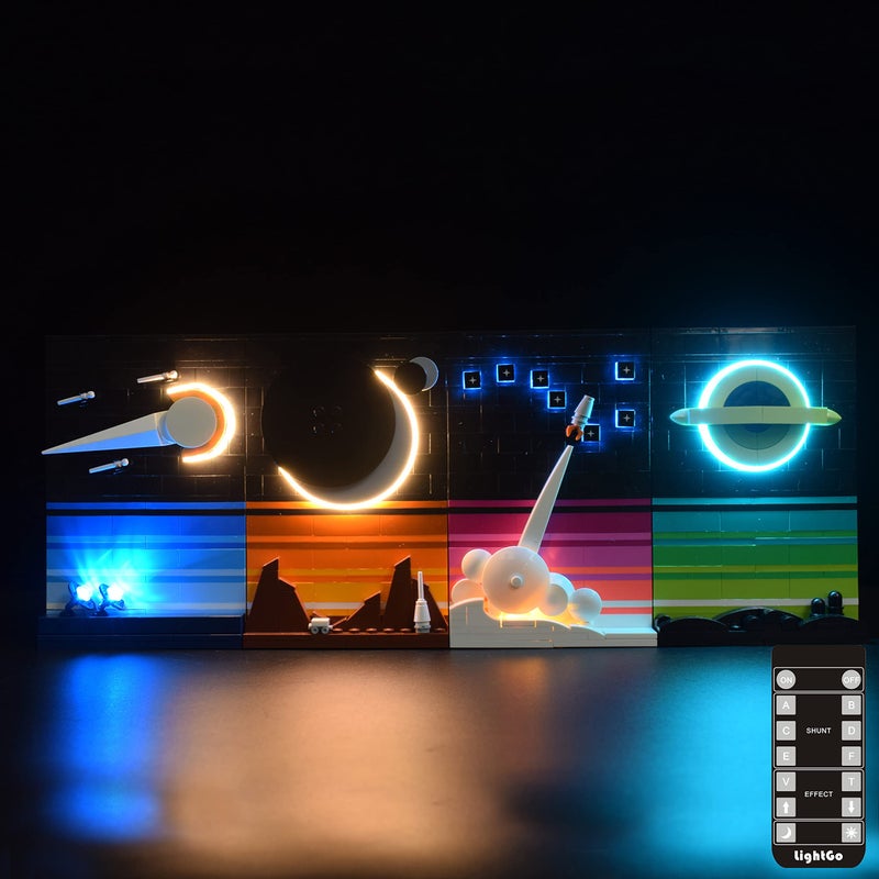 LightGo LED Lighting Kit Designed for Lego 21340 Tales of The Space Age Building Set Not Include Model Remote Version - Image 3