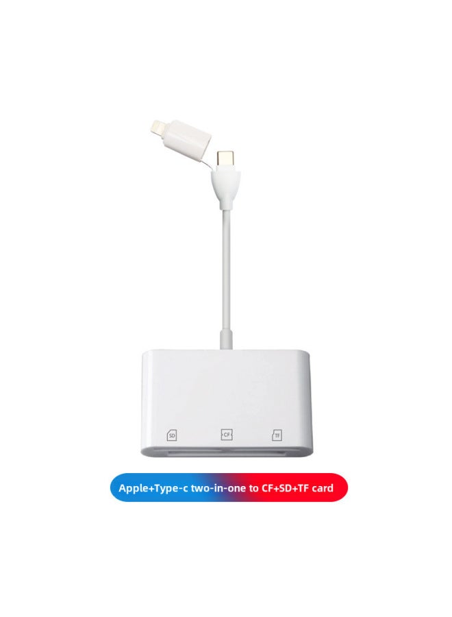 نيوترل لقراءة بطاقة Apple 15 Pro Max للهاتف المحمول من نوع Type-C، قارئ بطاقات TF، بطاقة SD، كاميرا CF، محول ثلاثي في واحد - Image 1