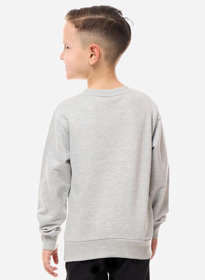 victor and jane Graphic Print Round Neck Sweatshirt by Styli - Image 3