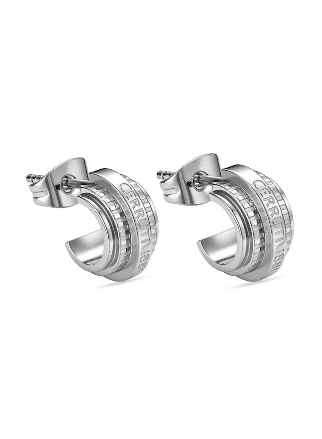 CERRUTI 1881 Tiziana Stainless Steel Hoop Earrings for Women - Image 2