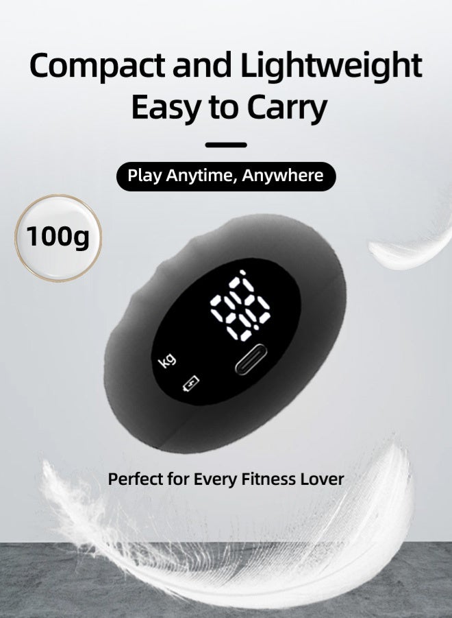 Zcheer Electronic Hand Grip Gripper, Hand Grip Strengthener with LCD Display, 180kg High-Precision Smart Counting, USB Type-C Rechargeable, Lightweight 100g, Up to 6-Month Battery Life, Ergonomic Silicone Design, for Fitness, Rehab, Office & Sports Use (Black) - Image 5