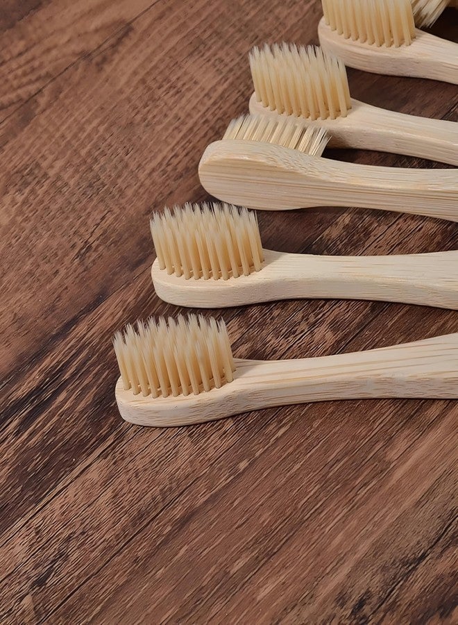 Birdbrid Organic Bamboo Toothbrush with Neem Oil Charcoal Soft Bristles, Eco Friendly, Anti-Bacterial, Wooden Biodegradable, Manual Brush, (White Pink) - Image 3