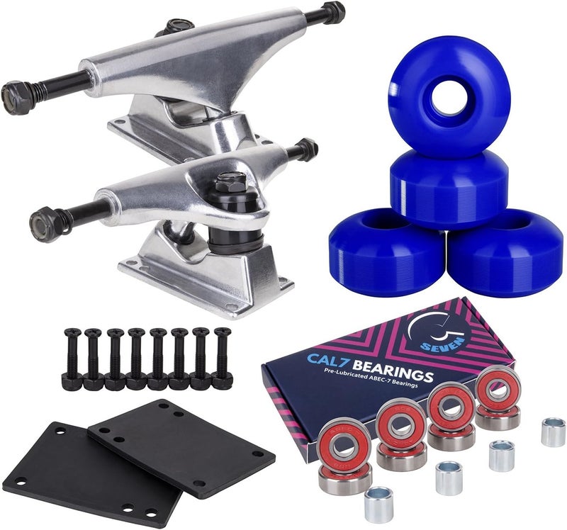 Cal 7 Skateboard Complete Combo with 139 mm Trucks, 52 mm Wheels, Bearings, Durable Skateboard Hardware Kit, Starter Set for Standard Skateboards - Image 2