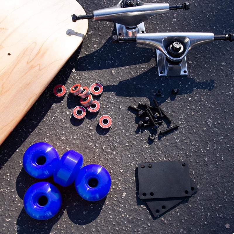 Cal 7 Skateboard Complete Combo with 139 mm Trucks, 52 mm Wheels, Bearings, Durable Skateboard Hardware Kit, Starter Set for Standard Skateboards - Image 3