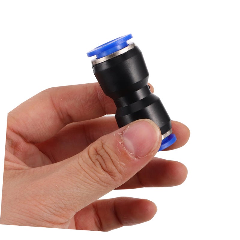6Pcs 4mm Plastic Air Hose Push to Connect Fittings Quick Straight Connectors for Air Brake Systems - Image 4