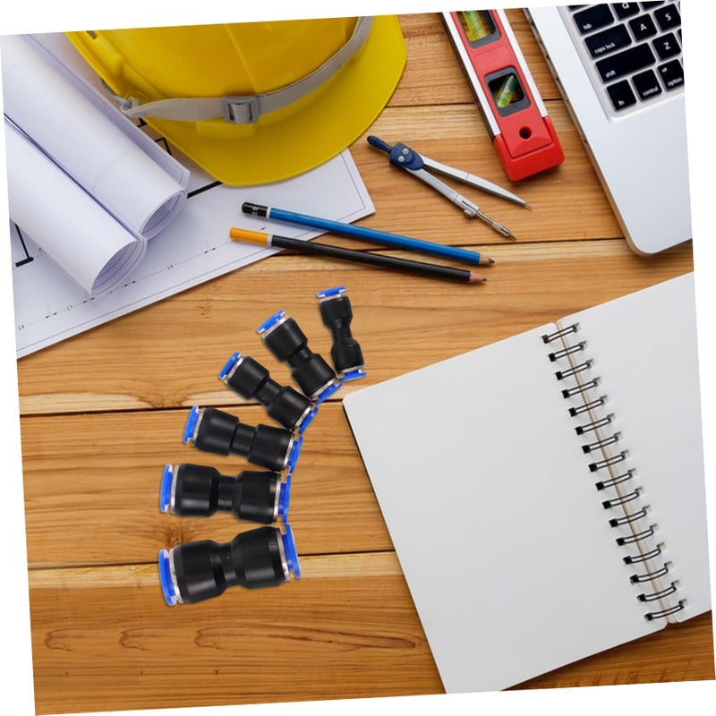 6Pcs 4mm Plastic Air Hose Push to Connect Fittings Quick Straight Connectors for Air Brake Systems - Image 5