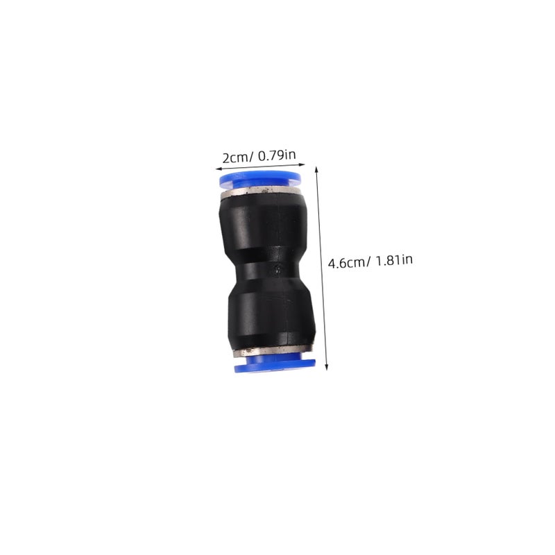 6Pcs 4mm Plastic Air Hose Push to Connect Fittings Quick Straight Connectors for Air Brake Systems - Image 3