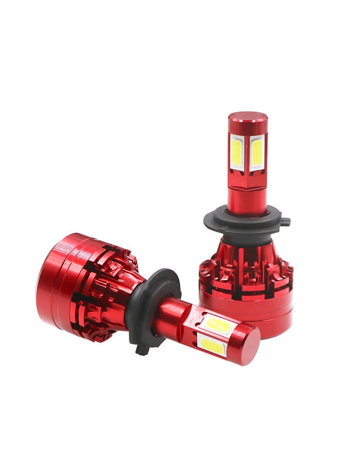 NIBEMINENT Car LED Headlight Kit H7 6000K Foglight Bulb White - Image 1