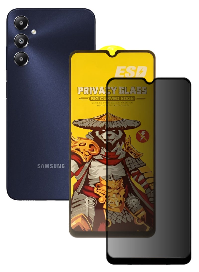 ESD Tempered Dustproof Privacy Glass Screen Protector Compatible For Samsung Galaxy M14 5G - Image 1