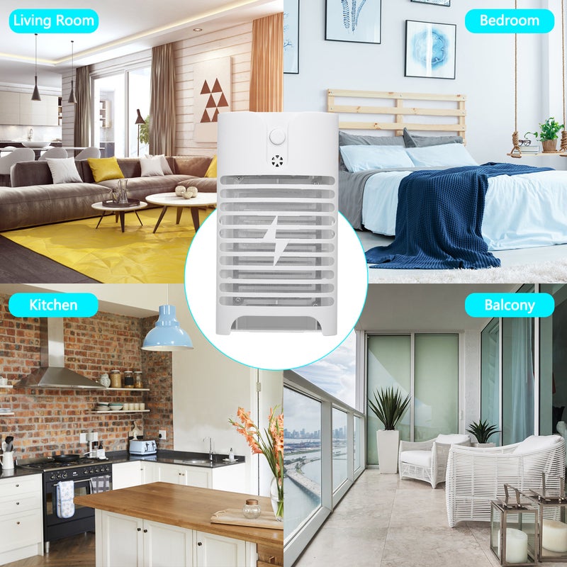 2 Pieces Electric Mosquito Killer Lamp White 14.50*8.20*11.50cm - Image 3