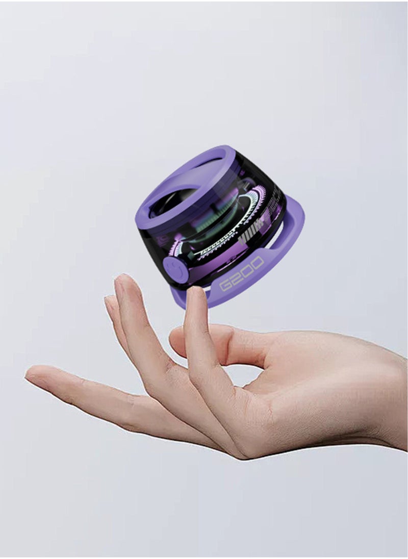 Generic Purple Bluetooth Speaker - Magnetic Multi-Device Surround Sound, USB-C Rechargeable, Compact RGB Light Show for Portable Vibes  - Image 1