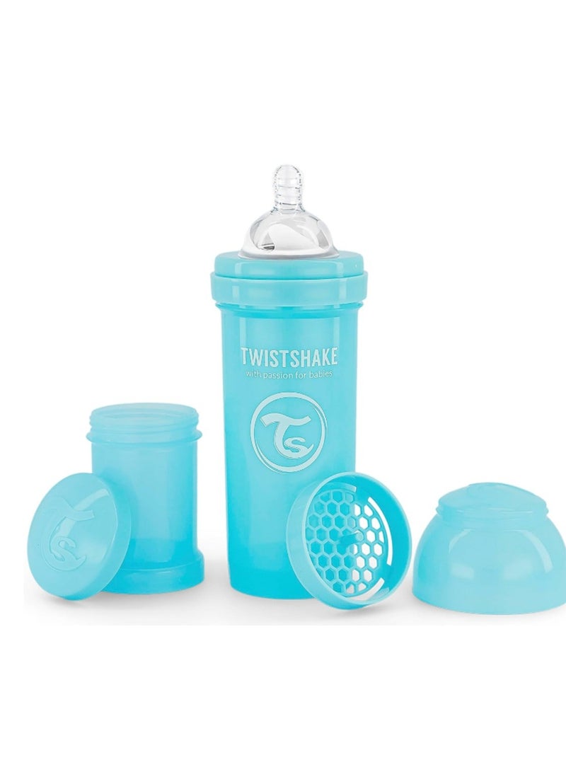 TWISTSHAKE Twistshake Anti-Colic Feeding Bottle 260 ml - Blue - Image 1