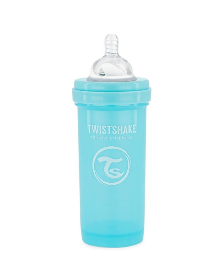 TWISTSHAKE Twistshake Anti-Colic Feeding Bottle 260 ml - Blue - Image 2