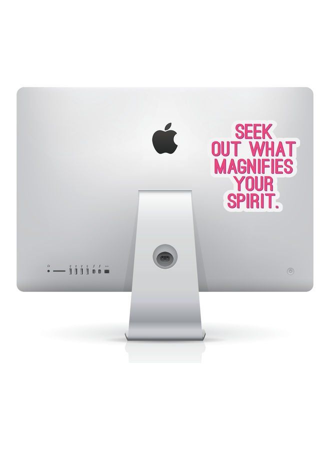 RKN Seek Out What Magnifies Spirit Quote Vinyl Sticker For College Stationary Notebook - Image 2