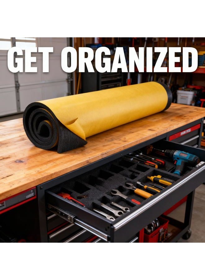 Xcel 2 Pack Super Value 60" x 8" x 1/4" Large Neoprene Roll with Adhesive, Water and Weather Proof, Neoprene Fabric Great for DIY Projects, Neoprene Foam Made in USA - Image 5