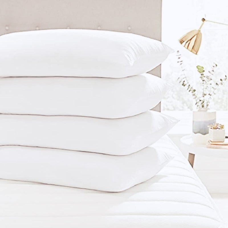 GUFFAW Microfiber Pillow Filler 17"x25"inches (White) Pack of 4 Combo - Image 1