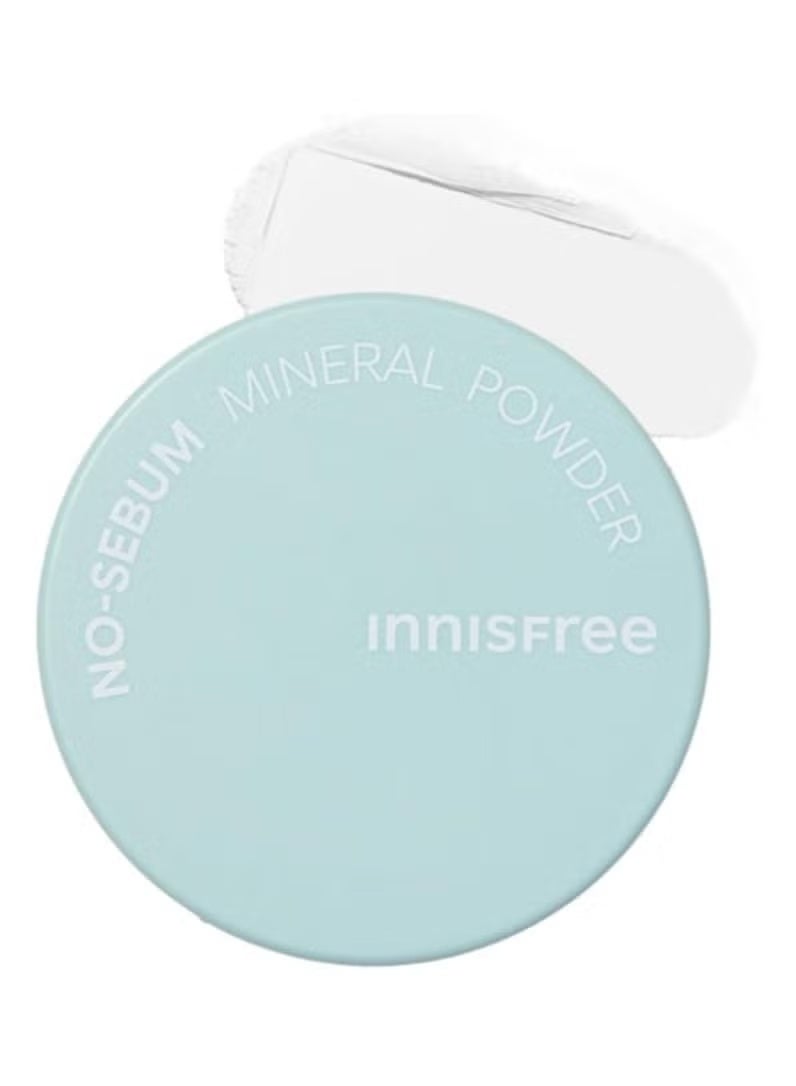 innisfree No-Sebum Mineral Powder 5g – Oil Control, Matte Finish, Lightweight Face Powder - Image 1