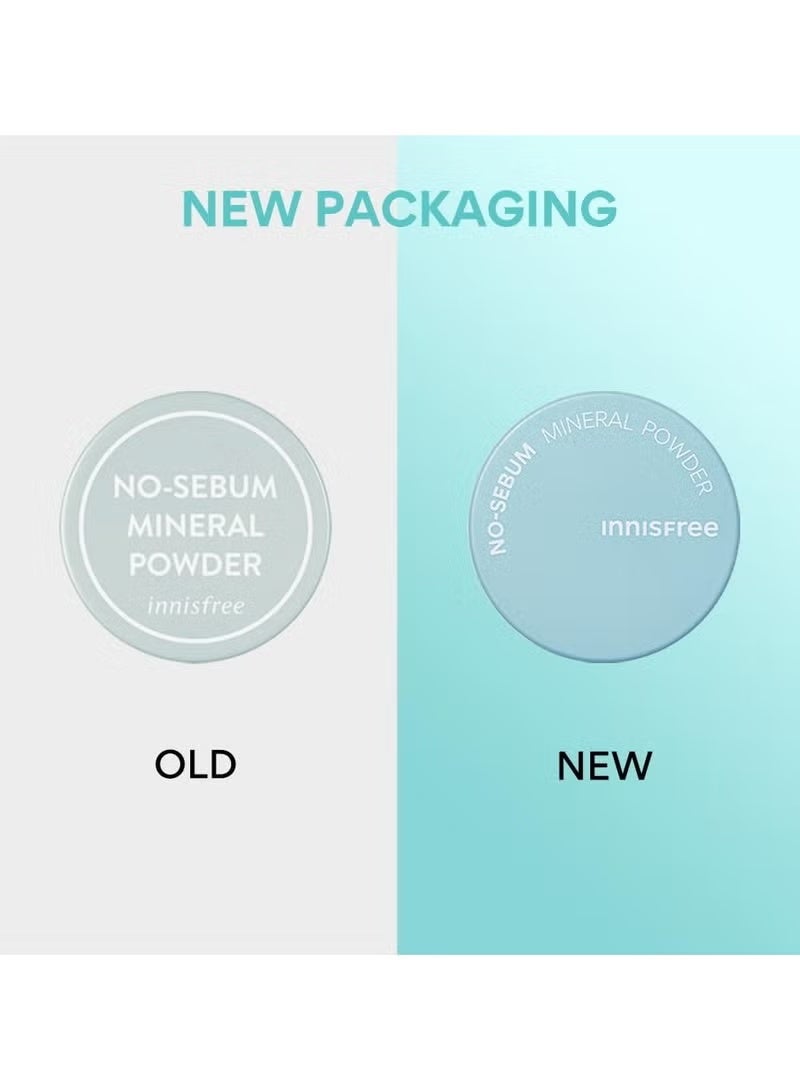 innisfree No-Sebum Mineral Powder 5g – Oil Control, Matte Finish, Lightweight Face Powder - Image 2