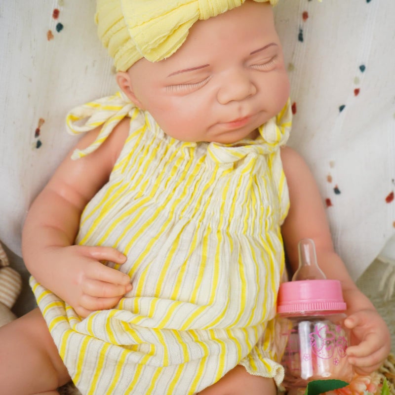 KUICEO Silicone Reborn Baby Dolls201 Inch Realistic Newborn Anatomically Correct Girl with Realistic Blood Vessels and SkinSilicone Full Body Lifelike Babyfor Kids 3 Collectors - Image 3