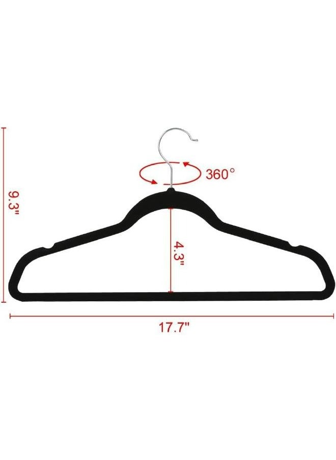 Clothes Hangers, Velvet Hangers, Hangers With Swivel 360 Hook, Notched Shoulder Design For Clothes, Sturdy Durable Clothes Hangers 16 Pack(black) - pzsku/ZEAD7D48E1C310439D303Z/45/_/1729457239/9f1797fb-17a2-4bbf-b17a-5e9afc710278