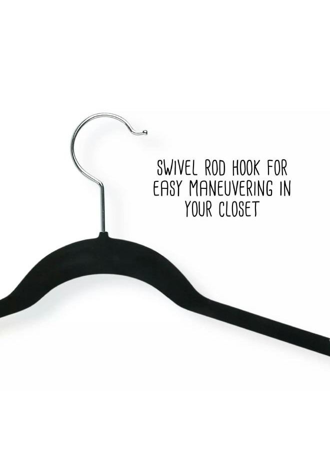 Clothes Hangers, Velvet Hangers, Hangers With Swivel 360 Hook, Notched Shoulder Design For Clothes, Sturdy Durable Clothes Hangers 16 Pack(black) - pzsku/ZEAD7D48E1C310439D303Z/45/_/1731220260/39935aa4-93b1-4f8c-97a6-de3fca98bb65