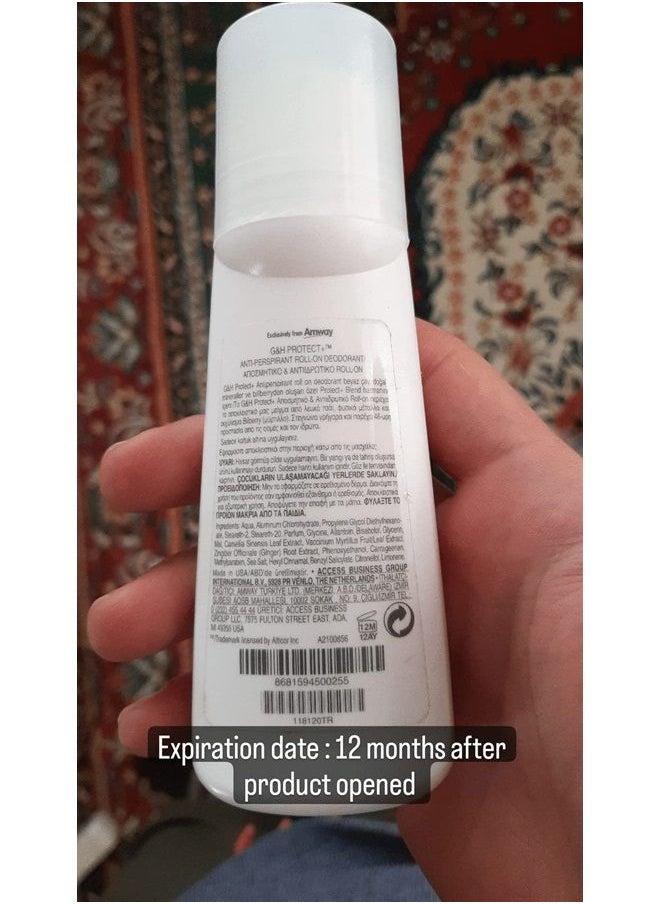 Amway - G&H PROTECT+ Deodorant and Antiperspirant Roll-on, 3.38 oz - Image 1